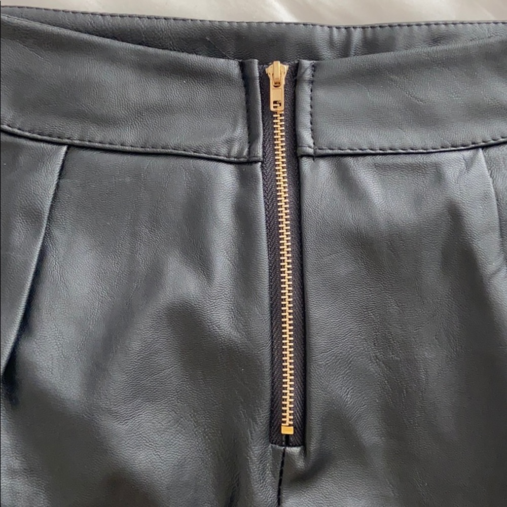 PRICED TO SELL - Vegan Leather Skirt - Picture 5 of 6